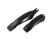 Unique Bargains Unique Bargains Black Plastic Splash Guard Front Rear Fenders w Parts