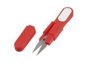 Unique Bargains Red Shell Spring Design Thrum Yarn Scissors for Cross Stitch