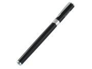 Unique Bargains Black Silver Tone Metal Barrel Clip Cap 0.38mm Hooded Nib Fountain Pen