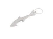 Unique Bargains Home Bar Metal Shark Design Milk Juice Beer Bottle Can Opener Light Gray