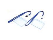 Plastic Horizontal ID Name Tag Holder 2Pcs Fit for 105 x 74mm Card