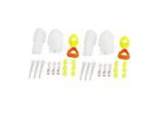 Unique Bargains 2 Kits White Wire Connector Plug in 3 Pins Waterproof Weather Proof for Car