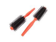 Flexible Hair Styling Bristle Hair Curling Roller Comb Brush 2 Pcs
