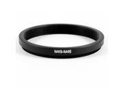 Unique Bargains Camera Parts 49mm to 46mm Lens Filter Step Down Ring Adapter Black
