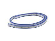 Unique Bargains 0 64cm Metric Measuring Plastic Flexible Curve Snake Ruler Blue Clear