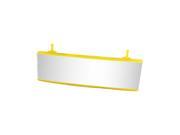 Unique Bargains Yellow Plastic Frame JDM Curved Rear View Mirror 250mm x 65mm for Car Interior