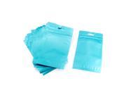 Unique Bargains 25 PCS Teal Clear Plastic Self Sealing Bag Holder 17.5cm x 10cm