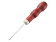 Unique Bargains Wooden Handle Metal Straight Needle 5 Inch Pricker Awl Tool