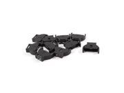 Unique Bargains 10 Pieces Black Plastic CR2032 Cell Button Lithium Battery Sockets Holder