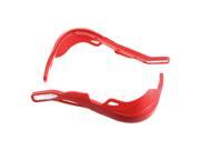 2 Pcs Red Aluminium Alloy Palstic Handgrip Hand Guards for Motorbike Scooter