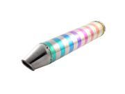 Round Stripe Shape Pattern Metal Tail Exhaust Muffler Tip for Motorcycle