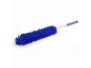24.8 Long Purple Plastic Grip Blue Microfiber Car Auto Cleaning Dirt Wash Brush