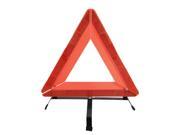 Unique Bargains Roadway Emergency Folding Sign Warning Triangle Metal Stand Red Orange Red