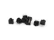 8Pcs MP3 Headset 3.5mm Jack PCB Socket PCB Panel Connector Black 5 Pins