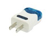 AC 250V 16A 4000W White Blue Power Convertor US Plug