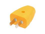AC 250V 16A Orange Plastic Electrical Power US Plug