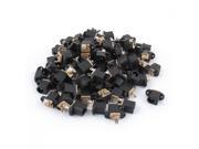 Unique Bargains 100 Pcs 3 Pin PCB Mount 2.1mmx5.5mm DC Power Jack Connector DC 0056