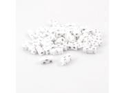 Unique Bargains 50pcs Female 3.5mm 3 Pin Stereo Audio Socket PCB Jack Adapter White