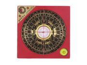 Square Chinese era Printed Spirit Level Decor Collectible Compass