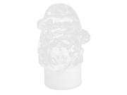 Household Ornament Changing Color LED Faux Crystal Night Light Lamp Santa Claus Shape