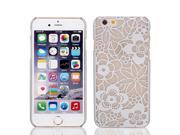 Vintage Print PVC Ultra Thin Case Cover Gray Protective Film for iPhone 6 4.7