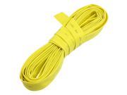 Yellow 10mm Dia. Heat Shrink Tubing Shrinkable Tube Sleeving Wrap Wire 5M 16t
