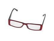 Unique Bargains Women Single Bridge Full Frame Clear Lens Eyeglasses Spectacles Eyewear