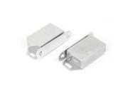 Unique Bargains Cabinet Cupboard Door Stainless Steel Magnetic Catch Latch Silver Tone 2pcs