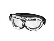 Unique Bargains Off road Riding Plastic Rim Clear Lens Sand Eyes Protector UNI Goggles Glasses