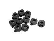 Unique Bargains 10 Pcs Black Metal Motorcycle Handlebar Throttle Wire Cable Holder for WH125 100