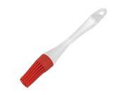 Unique Bargains 8.5 Long Red Round Head Clear Plastic Stright Handle Cream Butter Brush