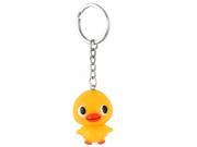 Yellow Duck Pattern Key Chain Phone Backpack Hanging Ornament