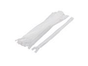 Unique Bargains Clothes Invisible Nylon Coil Zippers Tailor Sewing Craft Tool White 25cm 20 Pcs