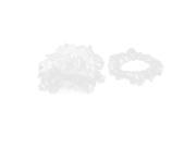 25 Pcs Clear White Plastic Disposable Steering Wheel Cover for Car