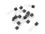 Unique Bargains 15Pcs BC547 Low Current NPN Epitaxial Silicon Transistor 100mA 50V 500mW