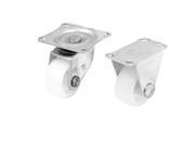 Office Chair Furniture Trolley 25mm PP Wheel Top Plate Fixed Caster 4pcs