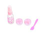 Unique Bargains 30ML Bear Pattern Spray Mist Bottle Makeup Container Kit Pink Clear Purple