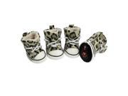 Unique Bargains Size 2 Pet Black Hhaki Leopard Prints Sneaker Boots Dog Shoes 4 Pcs