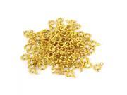 100 Pcs 6mm Round Eyelet Spring Ring Clasps Brace Chain Connector Kits