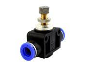 Unique Bargains 8mm x 8mm Tubing Pipe Connecter T shaped Pneumatic Speed Controller Valve