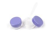 Unique Bargains Lavender Color Empty 1.2 Dia Plastic Case Makeup Liquid Container 2PCS