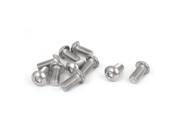 M8x16mm 304 Stainless Steel Hex Socket Countersunk Round Head Screw Bolts 10PCS
