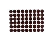 Unique Bargains Self adhesive Screw Covers Caps Dustproof Sticker Dark Brown 21mm Dia 54 in 1