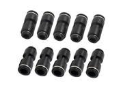 Unique Bargains Air Piping 2 Ways 8mm to 10mm Straight Coupler Tube Quick Joint Fittings 10pcs