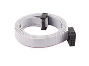Unique Bargains 2.54mm Pitch 10Pin 10 Wires F F IDC Connector Flat Ribbon Cable 148cm
