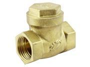 Unique Bargains Solar Water Heater 1 2 PT Female Thread Gold Tone Brass Check Valve