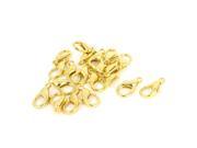 Unique Bargains 20 Pcs 23mm Gold Tone Metal Lobster Trigger Claw Clasps Jewelry Connector Kits