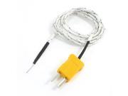 Unique Bargains K Type Male Plug 0 to 250C Temperature Sensor Thermocouple 3.3Ft