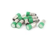 10 Pcs 10mm Dia Head Green LED Pilot Signal Light Indicator Lamp AC 220V 240V 3A