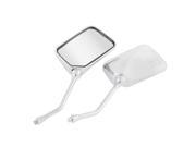 Pair 8mm Thread Dia Adjustable Motorcycle Blind Spot Rearview Mirror for Honda